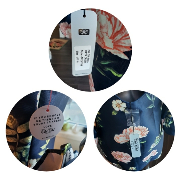 Emily in Paris Inspo: NWT Chi Chi London Tall Dress with Scoop Back - Picture 9 of 10